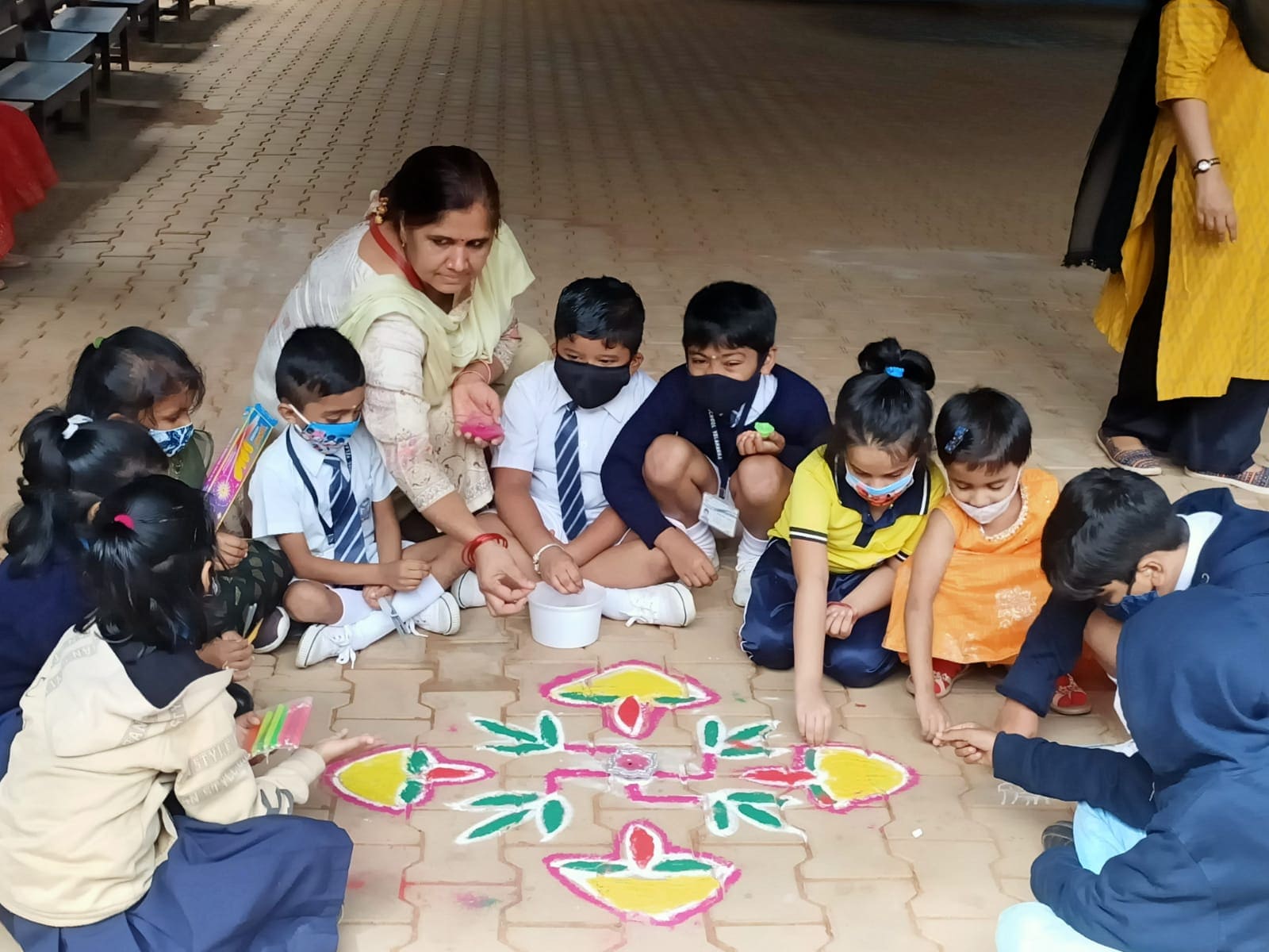 Diwali Celebrations At Junior Wing - Airforce School Yelahanka