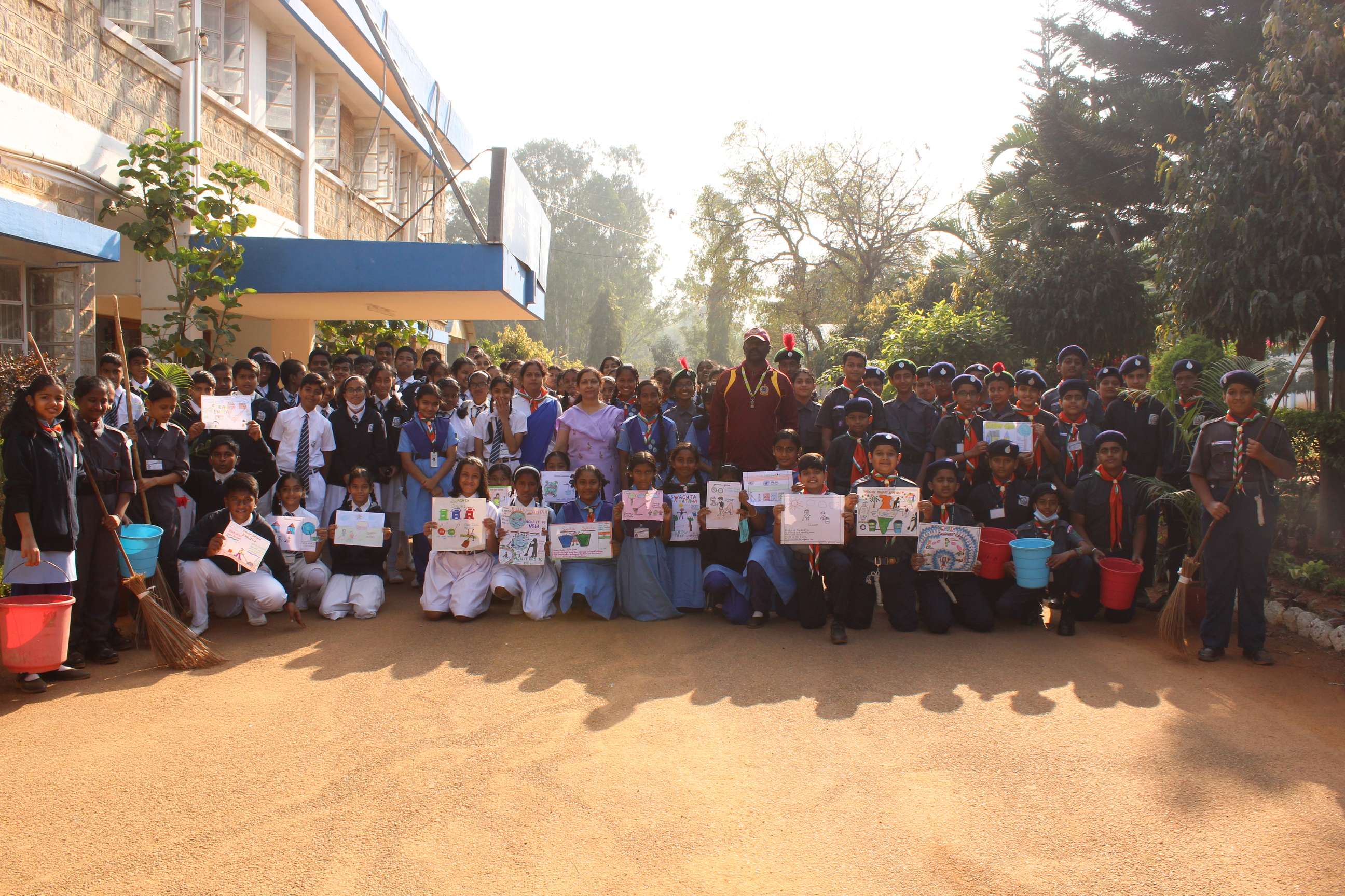 Education on Sustainable Development - No Plastic Zone - Airforce School Yelahanka