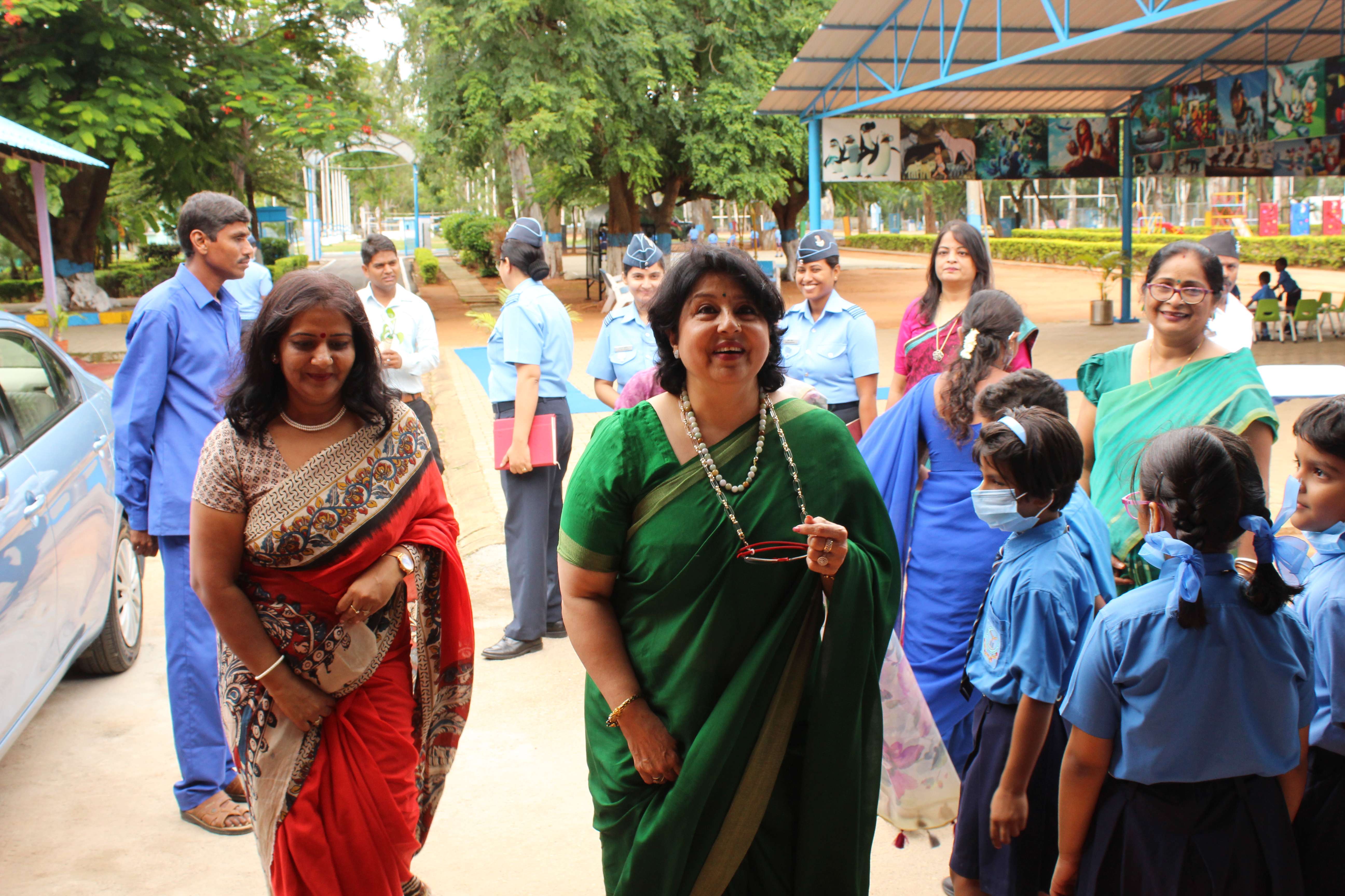 CNC VISIT AT JUNIOR WING ON 04 JUL 22 - Airforce School Yelahanka