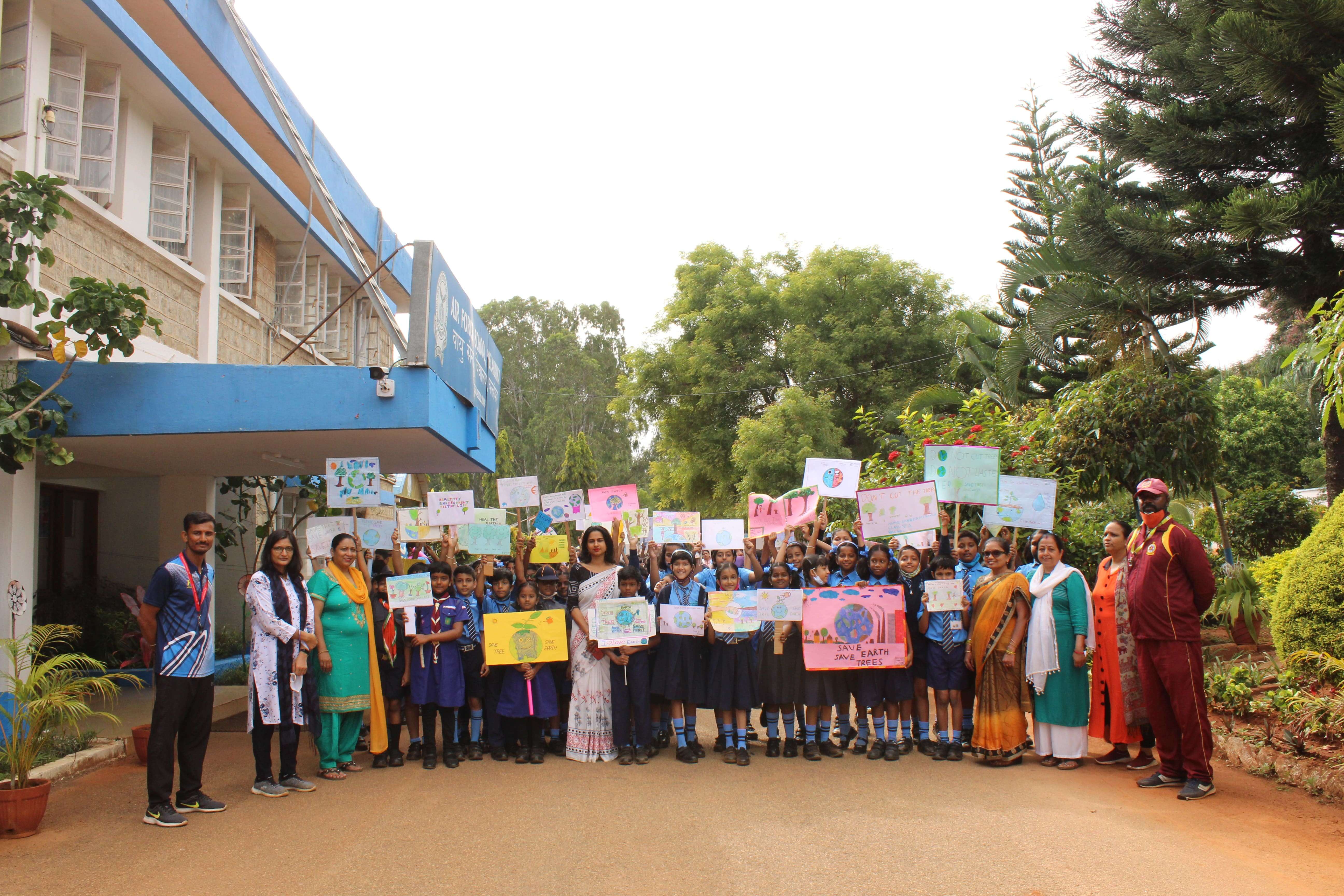 Save Water Rally  - Airforce School Yelahanka