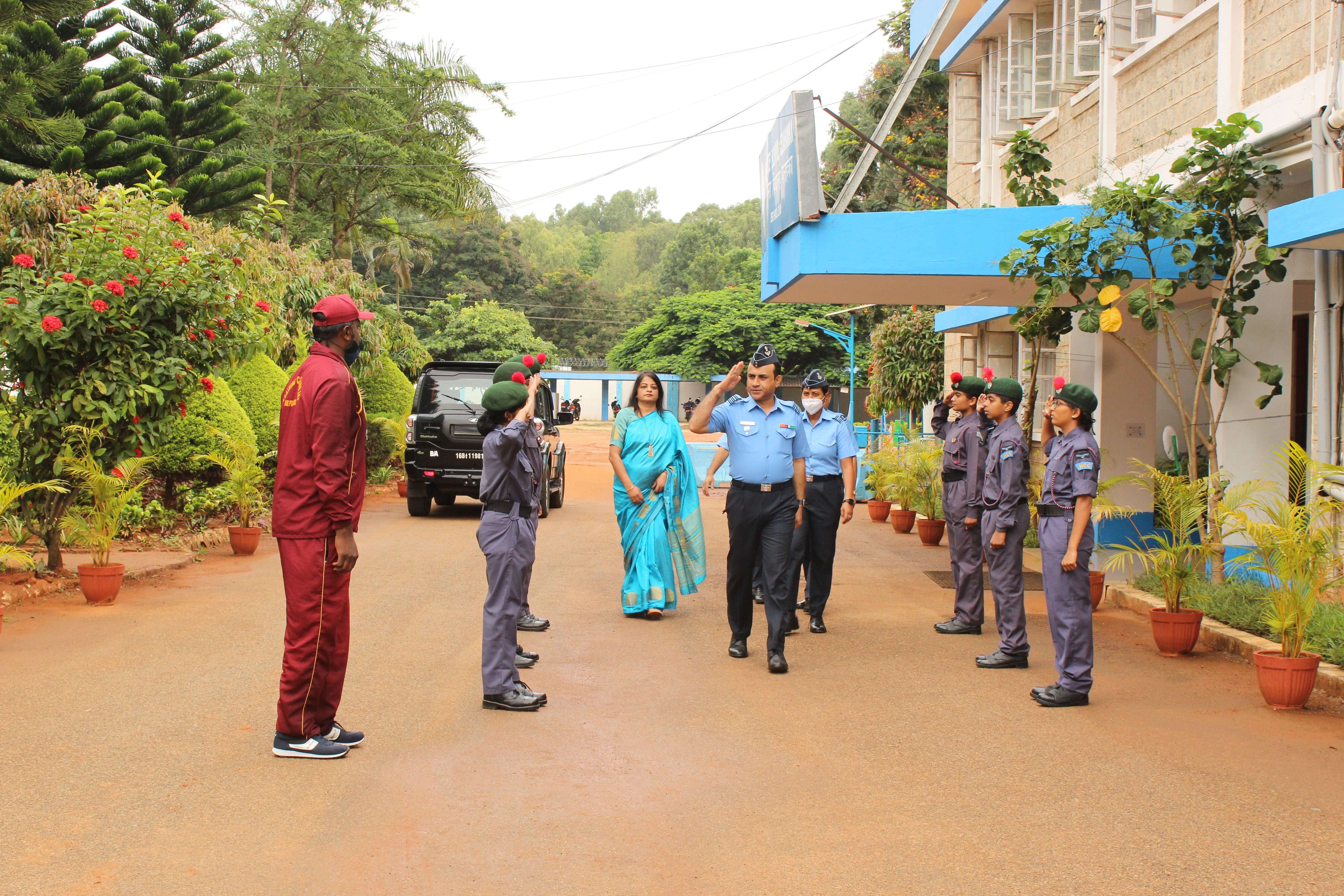 Best School Award Training Command  Inspection  Team  - 14 July 2022 - Airforce School Yelahanka