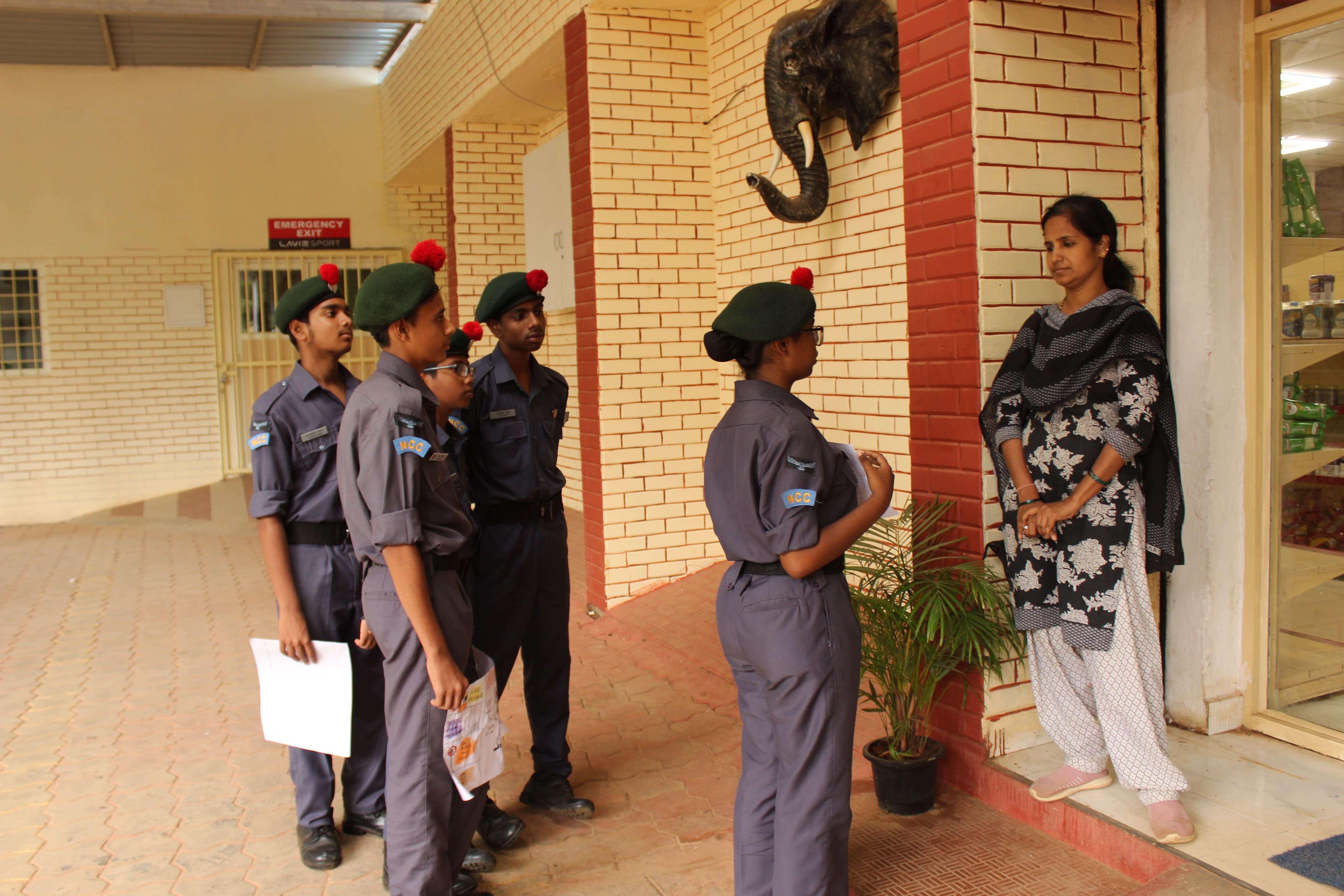 NCC Rally -Road Safety  - Airforce School Yelahanka